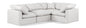 Indulge - Faux Leather 4 Piece Modular Corner Sectional