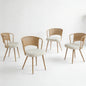 Farmhouse Style Wicker Dining Chair