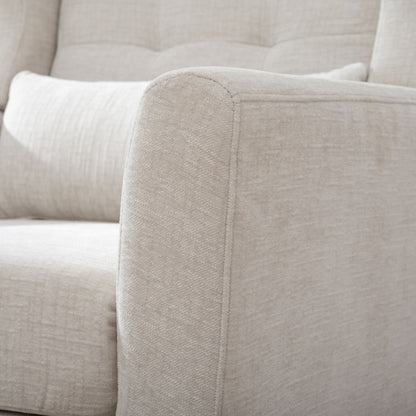 Modern Accent Chair Upholstered Foam Filled Living Room Chairs Comfy Reading Chair Mid-Century Modern Chair With Fabric Lounge Arm Chairs Armchair For Living Room Bedroom