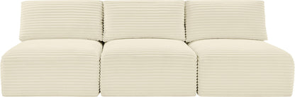 Shaggy - 3 Seat Modular Armless Sofa