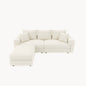 Deep Seat Convertible Sofa With Soft Pillows And Ottomans