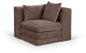 Stellar - Chenille Fabric Upholstered Modular Corner Chair