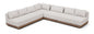 Solace - Olefin Performance Fabric 4 Piece Outdoor Patio Modular Sectional