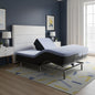 Refresh - 12" Flex Head Memory Foam Hybrid Mattress And Adjustable Base Bundle - Blue - Queen