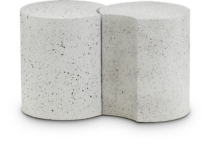 Dimple - End Table - Terazzo Finish