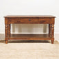 Turned Legs Drawer Table