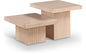 Spencer - Oak Veneer 2 Piece Coffee Table