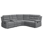 Aaron - 3 Piece Upholstered Sectional - Smoke