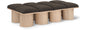 Pavilion - 8 Piece Modular Bench With Natural Base