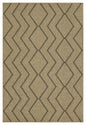 Earth - 5'3" X 7'3" Indoor, Outdoor Area Rug - Black, Natural
