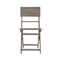 Outdoor Foldable Wood Dining Chair With Slat Design (Set of 2)