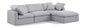 Indulge - Linen 4 Piece Modular Sectional With Chaise