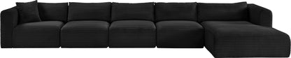 Shaggy - 5 Piece Modular Sectional With Chaise