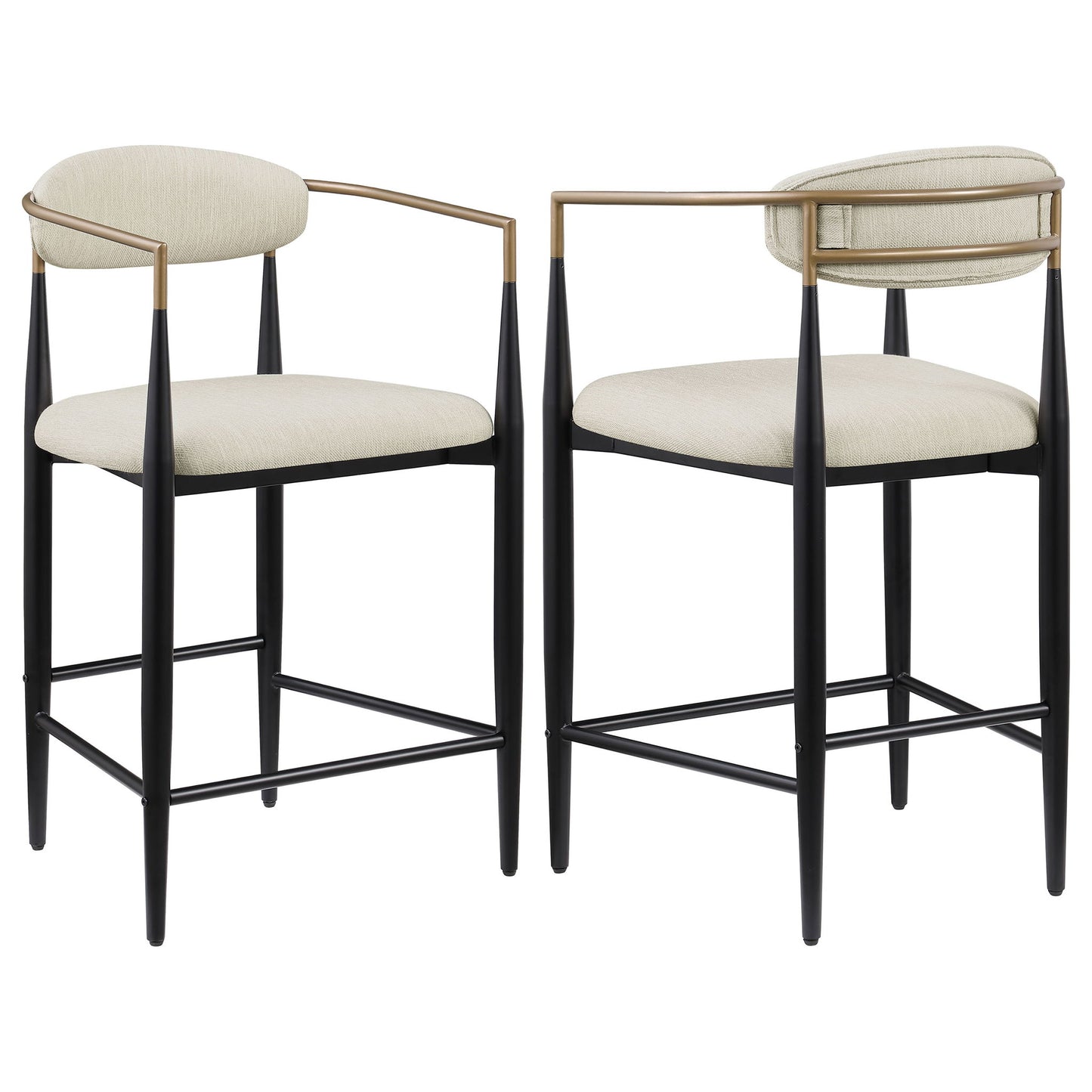 Kirkham - Upholstered Counter (Set of 2) - Beige