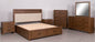 Ticanter - Queen Bookcase Headboard - Brown