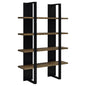 Mystrene - 4 Shelf Bookcase With Open Shelving Design - Black