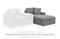 Modmax - RAF Corner Chaise With Storage - Granite