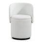 Barrel Chair & Built In Storage, 360° Swivel - Beige