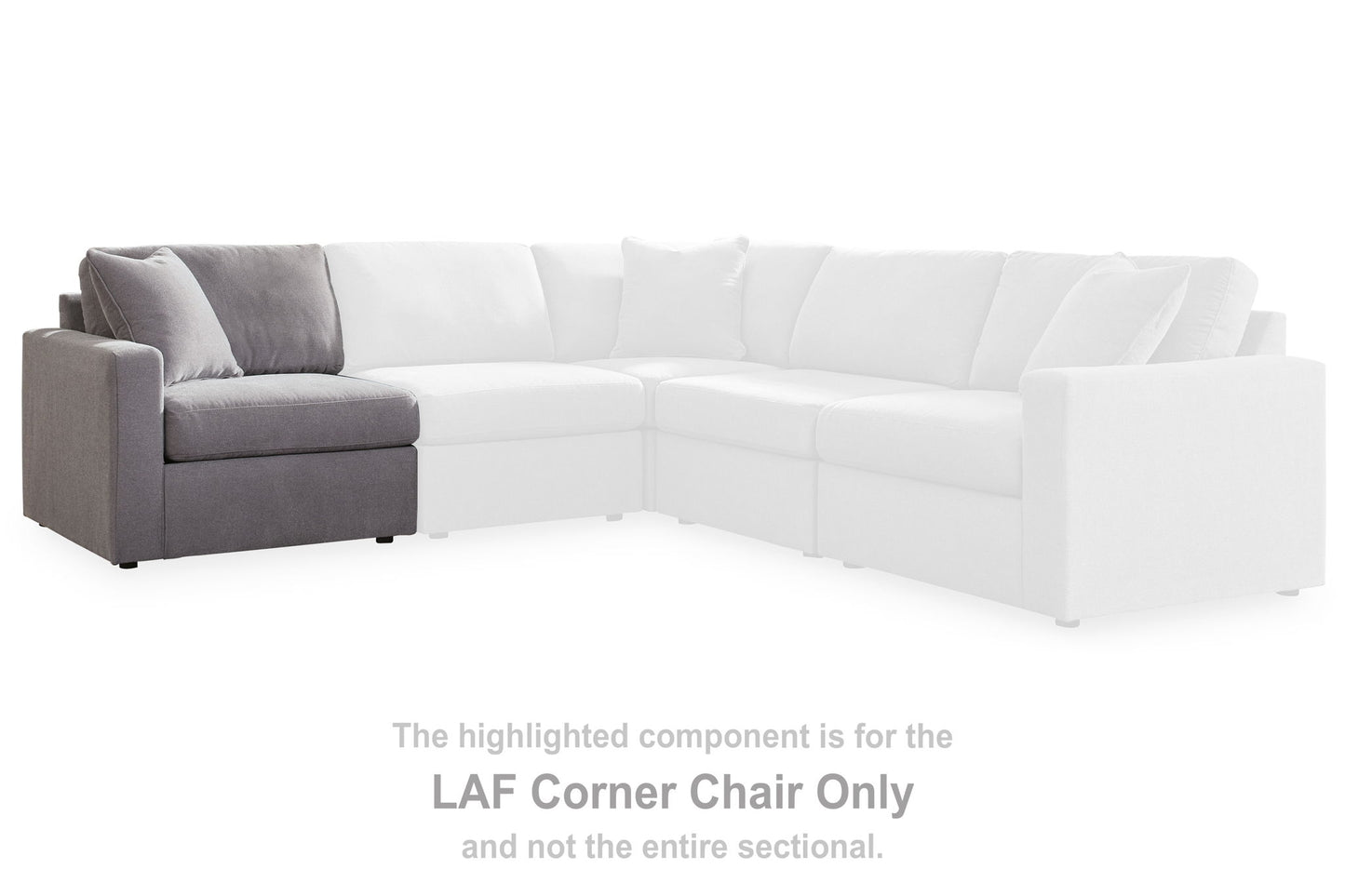 Modmax - Laf Corner Chair - Granite