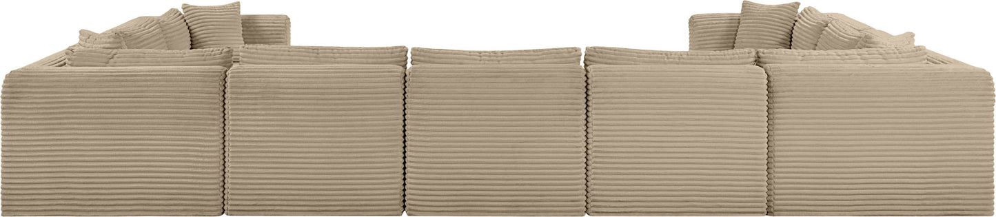 Shaggy - Fabric 9 Piece Modular U-Shaped Sectional