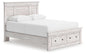 Makidern - Panel Storage Bed With Storage Footboard