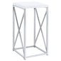 Accent Table With Accents - Glossy White