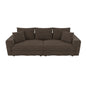 4 Seat Sofa, Modern Comfy Upholstered Sofa Cloud Couch, Deep Seat Couches With Soft Pillows