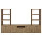 Noriega - 3 Piece TV Entertainment Center, Open & Concealed Storage - Wood