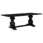 Villeneuve - Rectangular Double Pedestal Dining Table - Rustic