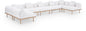 Laguna - 7 Piece Resilient Water Resistant Fabric 142" Upholstered Outdoor Patio Modular Sectional
