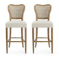 Barstool (Set of 2) - Dark Brown