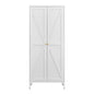 Adjustable 2 Door Kitchen Pantry Cabinet With Striped Design