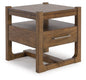 Cabalynn - Square End Table - Light Brown