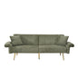 Luxury Foldable Double Sofa Bed With Folding Armrests