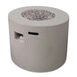 Round Iron Fire Pit With 40, 000 Btu