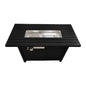 Outdoor Fire Pit Table With Lid, - Black