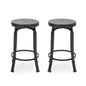 Modern Industrial Counter Stool Set With Swivel Function