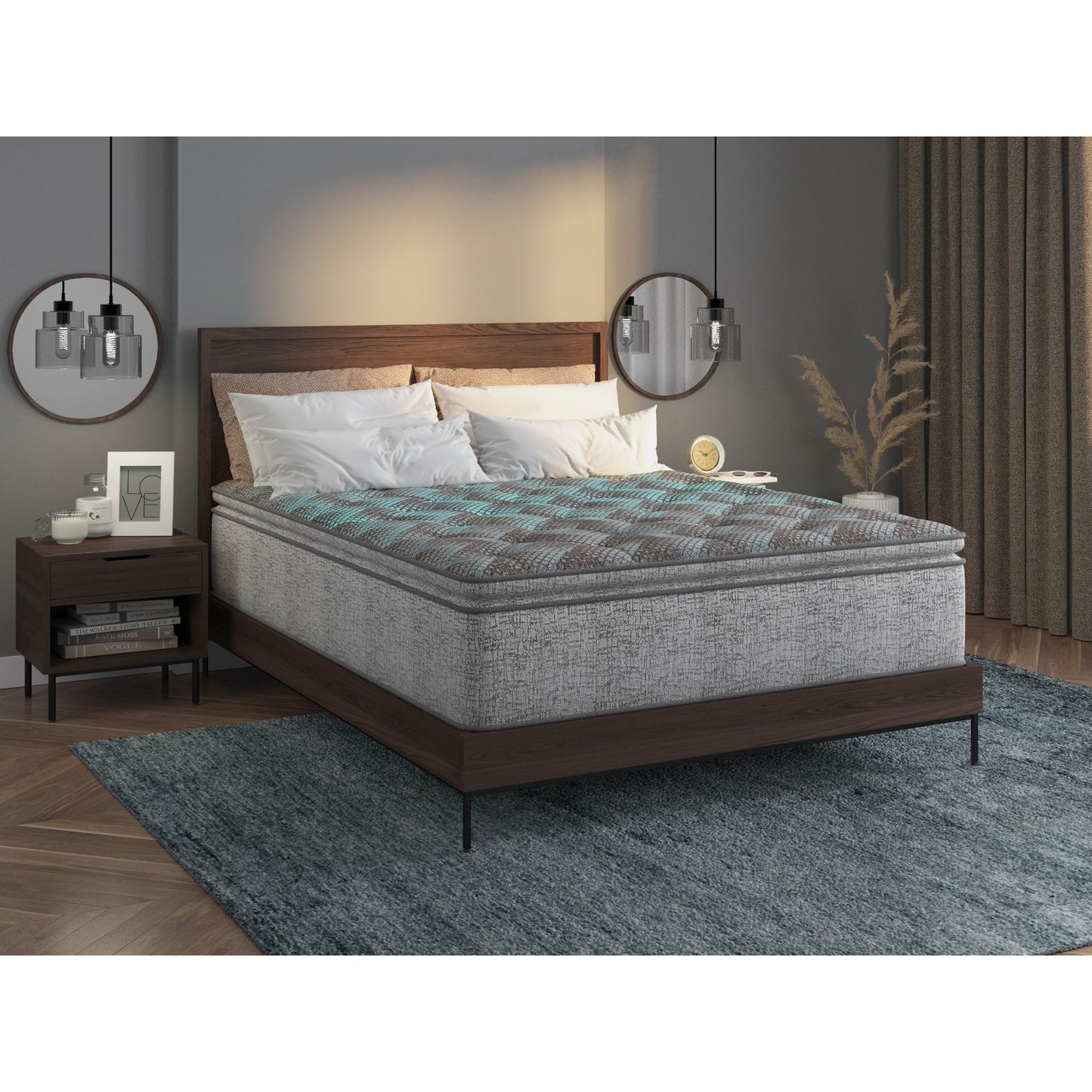 Comfort Care - 14" Euro Top Hybrid Mattress, Plush Comfort