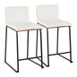 Mason Mara - Contemporary Fixed Height Quality Counter Stool (Set of 2)