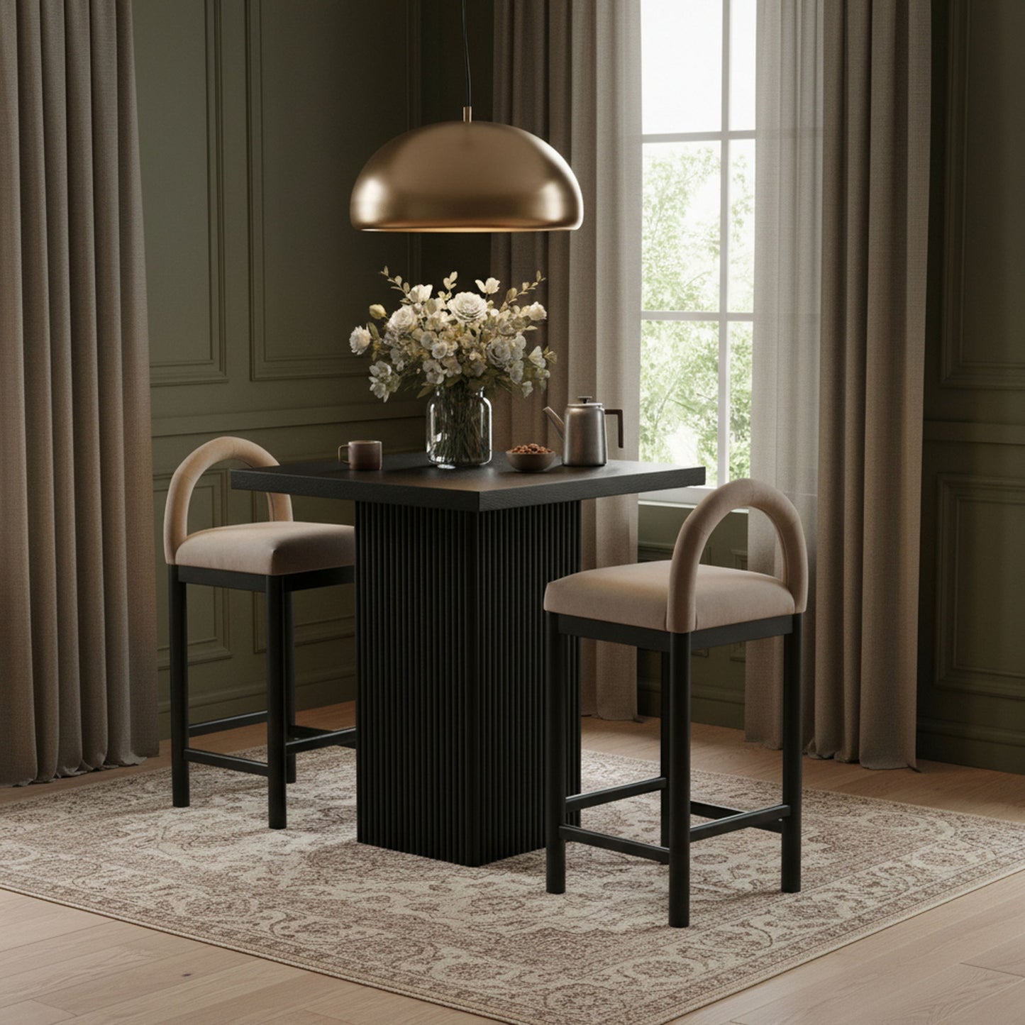 Belinda - Oak Veneer And Solid Wood Table