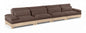 Turin - Chenille Fabric Upholstered Modular Sectional - Brown