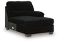 SimpleJoy - RAF Corner Chaise - Onyx
