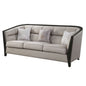 Zemocryss - Sofa With 3 Pillows - Beige Fabric