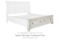 Robbinsdale - Queen Storage Footboard - Antique White