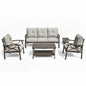 Patio Furniture Set With Coffee Table And Cushions For Backyard