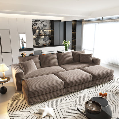 Modern Comfy Upholstered Sofa Cloud Couch & Deep Seat Couches