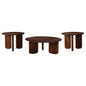Columbo - 3 Piece Coffee And End Table Set With Round Tops - Brown