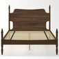 Retro 4 Poster Platform Bed Frame With Curved Tall Headboard