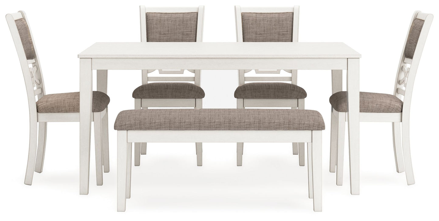 Erinberg - Dining Room Table Set (Set of 6) - Antique White