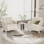 Modern Minimalist Leisure Armchair With L Shaped Armrests